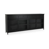 Henry Black Metal Sideboard by Moe's Home at Eve Furniture