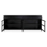 Henry Black Metal Sideboard by Moe's Home at Eve Furniture