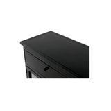 Henry Black Metal Sideboard by Moe's Home at Eve Furniture