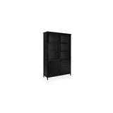 Henry Black Metal Tall Cabinet by MOES at Eve Furniture