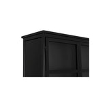 Henry Black Metal Tall Cabinet by MOES at Eve Furniture