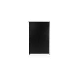 Henry Black Metal Tall Cabinet by Moe's Home at Eve Furniture