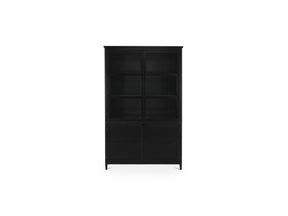 Henry Black Metal Tall Cabinet by Moe's Home at Eve Furniture