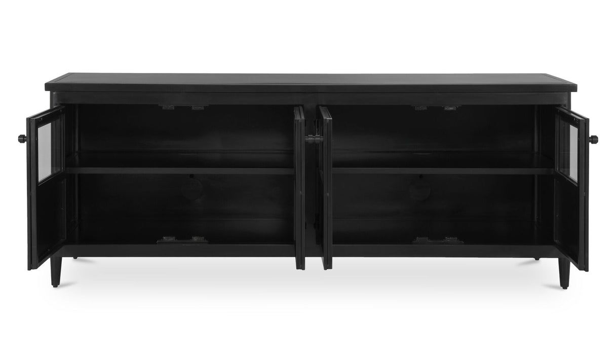 Henry Metal Media Unit Black by Moe's Home at Eve Furniture