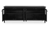 Henry Metal Media Unit Black by Moe's Home at Eve Furniture