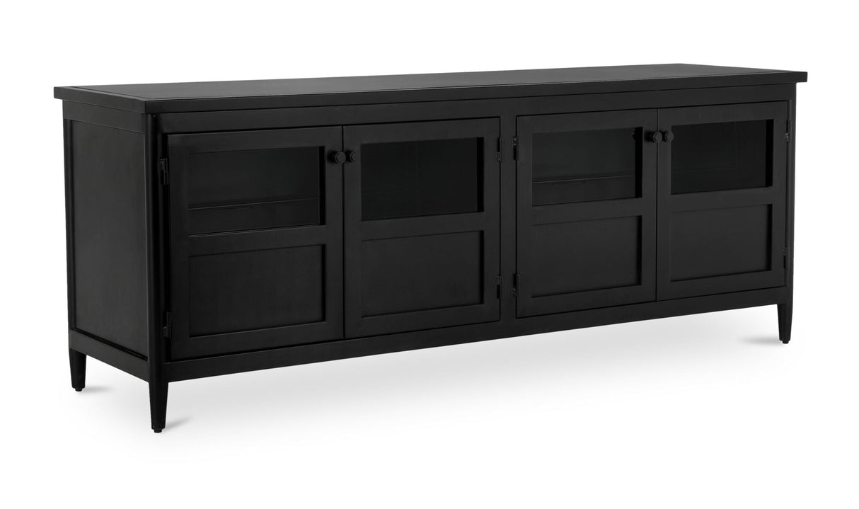 Henry Metal Media Unit Black by Moe's Home at Eve Furniture