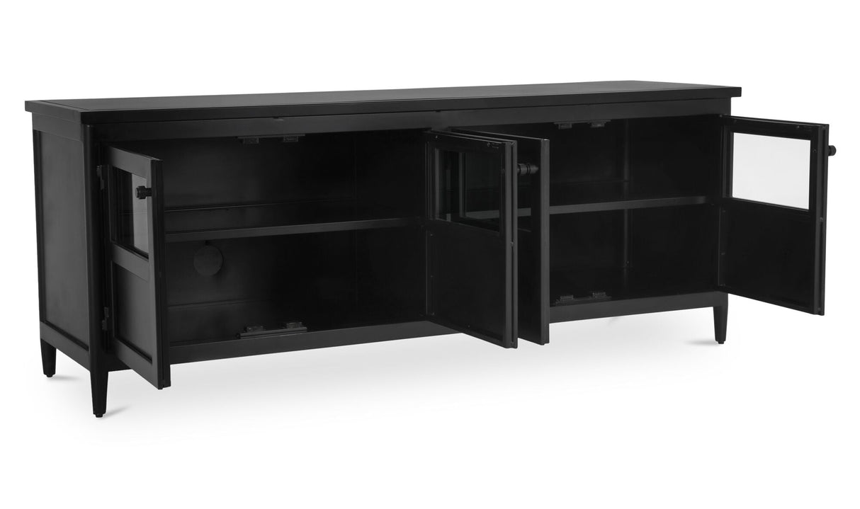 Henry Metal Media Unit Black by Moe's Home at Eve Furniture