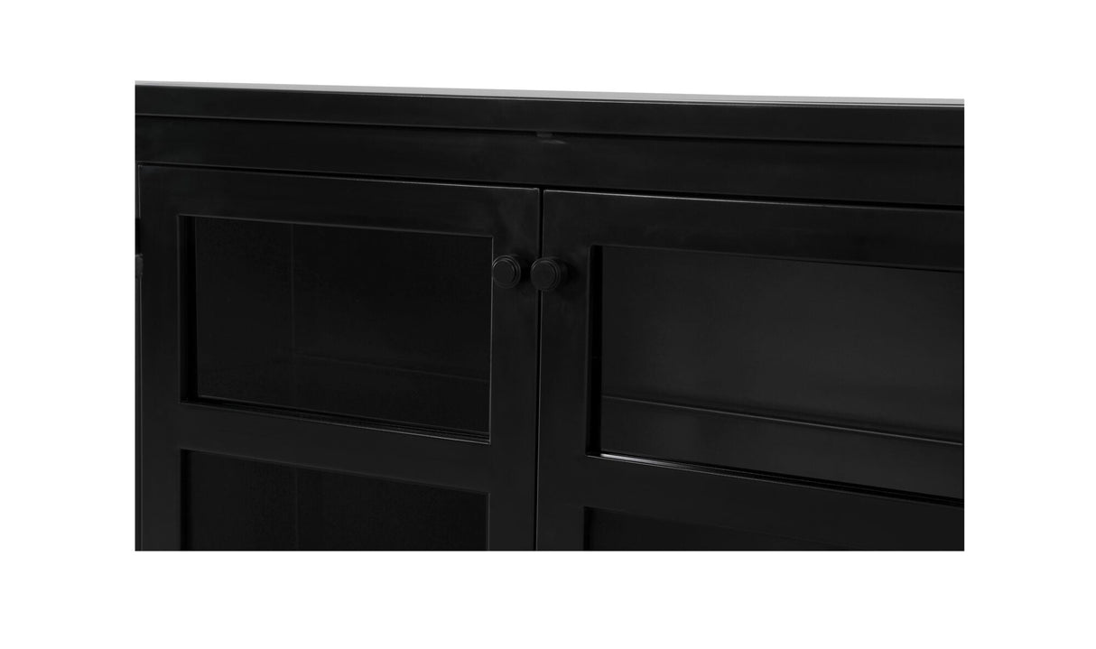 Henry Metal Media Unit Black by Moe's Home at Eve Furniture