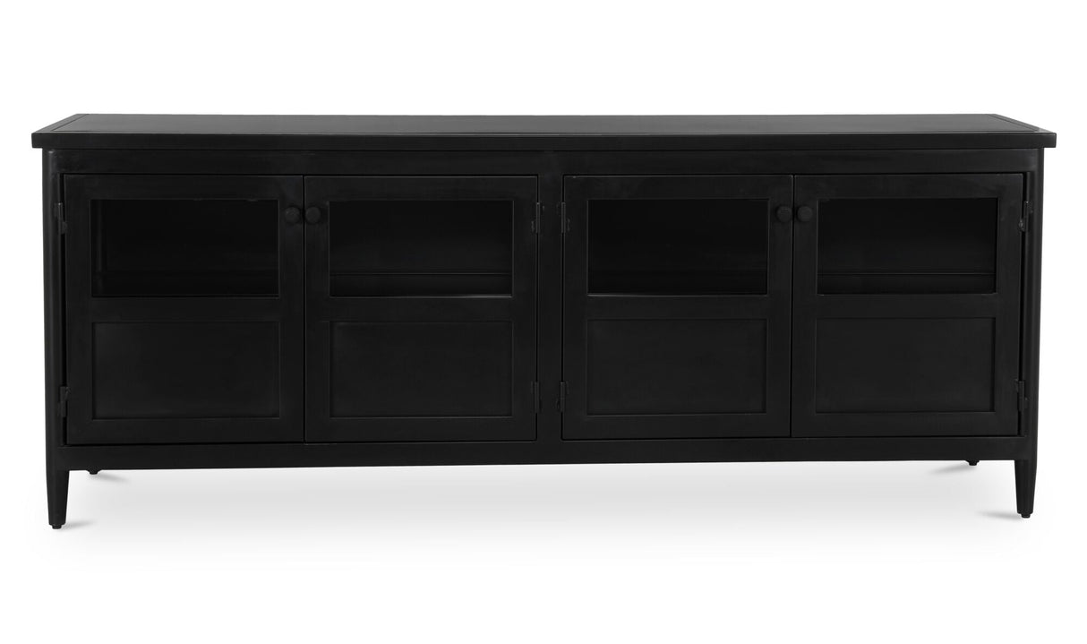 Henry Metal Media Unit Black by Moe's Home at Eve Furniture