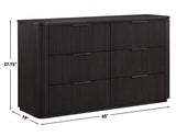 Henry Reeded Espresso Bedroom Set by Steve Silver at Eve Furniture