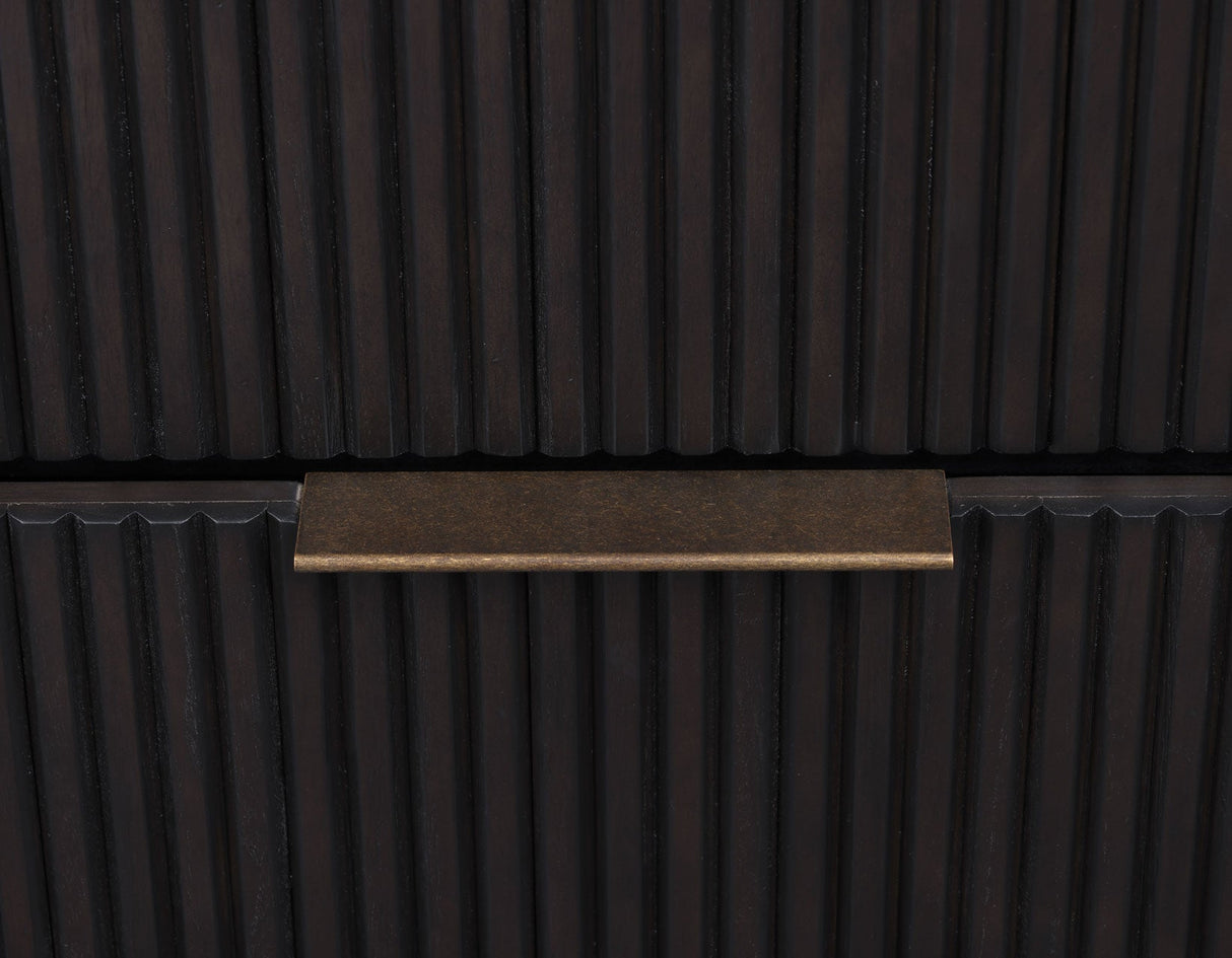 Henry Reeded Espresso Bedroom Set by Steve Silver at Eve Furniture