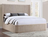 Henry Reeded King 4-Piece Bedroom Set, Tan Finish