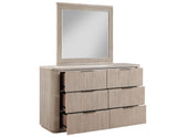 Henry Reeded Warm Tan Bedroom Set by Steve Silver at Eve Furniture