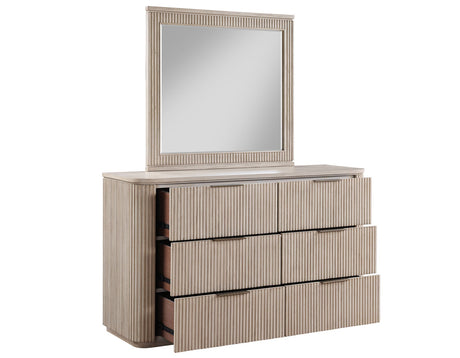 Henry Reeded Warm Tan Bedroom Set by Steve Silver at Eve Furniture