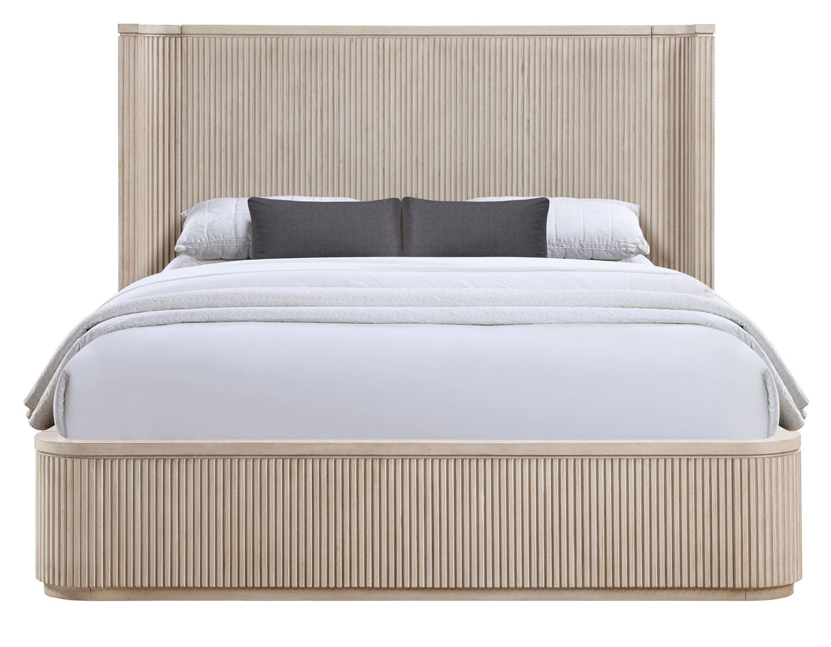 Henry Reeded Warm Tan Bedroom Set by Steve Silver at Eve Furniture