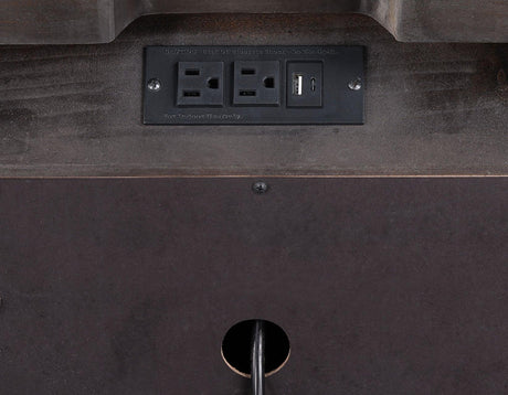 Henry Reeded 3-Drawer Nightstand with USB & Electric Outlets, Espresso Finish by Steve Silver at Eve Furniture