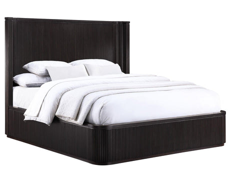 Henry Reeded Queen Bed, Espresso Finish by Steve Silver at Eve Furniture