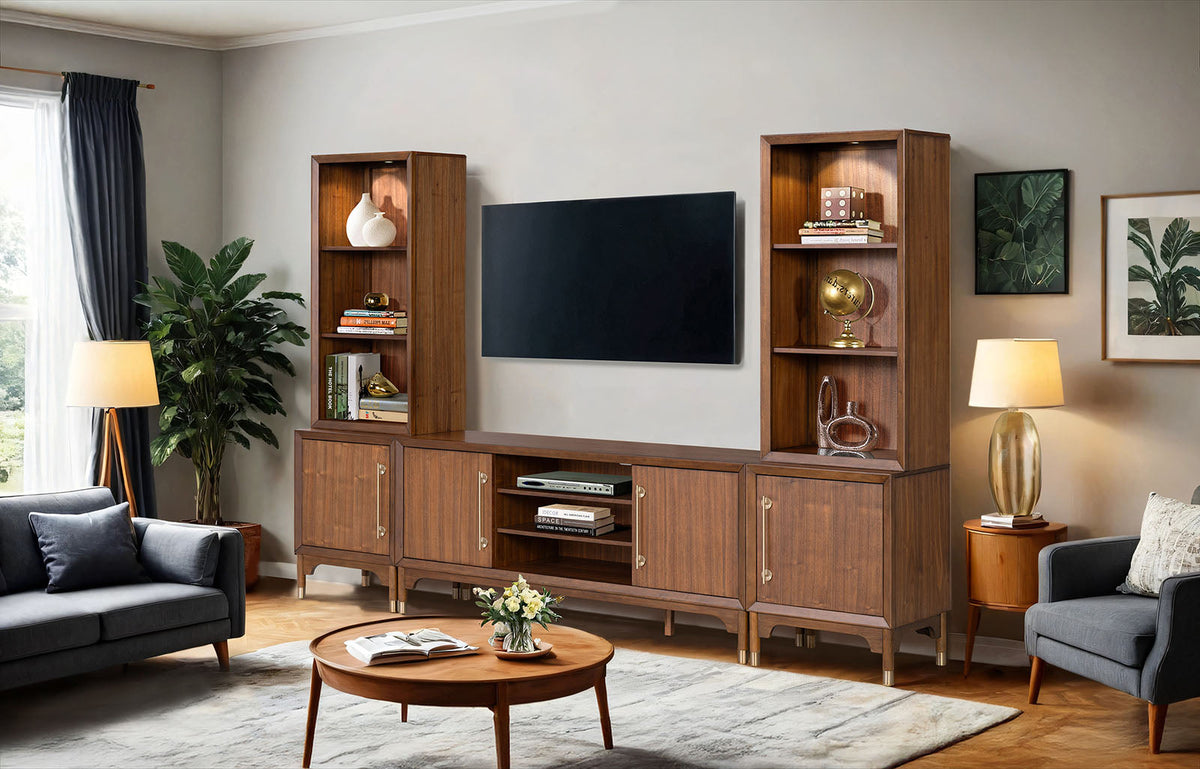 Hepburne Walnut Entertainment Center
