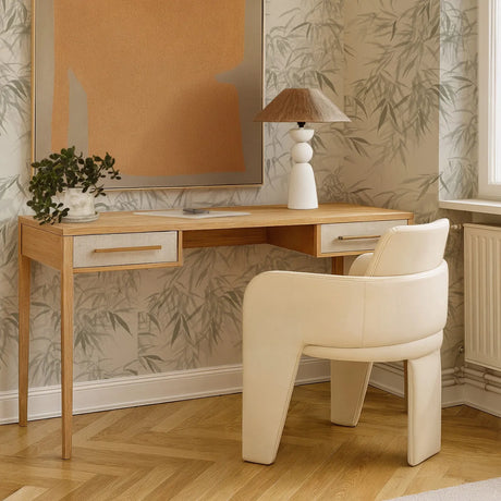 Hera 62'' Natural Washed Executive Desk by TOV Furniture at Eve Furniture