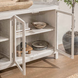 Hera Creamwood 4 Door Buffet by Classic Home at Eve Furniture
