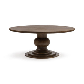 Hera Pecan Brown 72 Round Dining Table by Classic Home at Eve Furniture