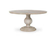 Hera Whitewashed Round Dining Table by Classic Home at Eve Furniture