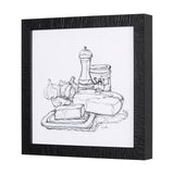 Herb Sketch I,II by Mercana Studio a Hand Embellished Textured Framed Art Print by Mercana at Eve Furniture