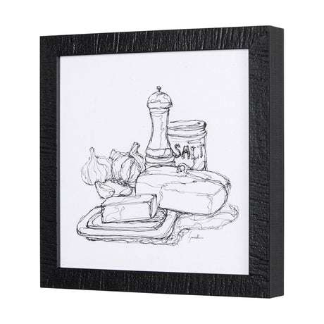 Herb Sketch I,II by Mercana Studio a Hand Embellished Textured Framed Art Print by Mercana at Eve Furniture