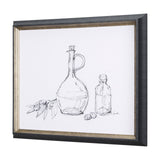 Herb Sketch I,II by Mercana Studio a Hand Embellished Textured Framed Art Print by Mercana at Eve Furniture