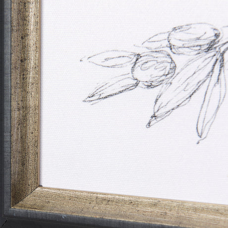 Herb Sketch I,II by Mercana Studio a Hand Embellished Textured Framed Art Print by Mercana at Eve Furniture