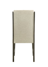 Herbert Espresso and Beige Dining Side Chair, Set of 2 by Crown Mark at Eve Furniture