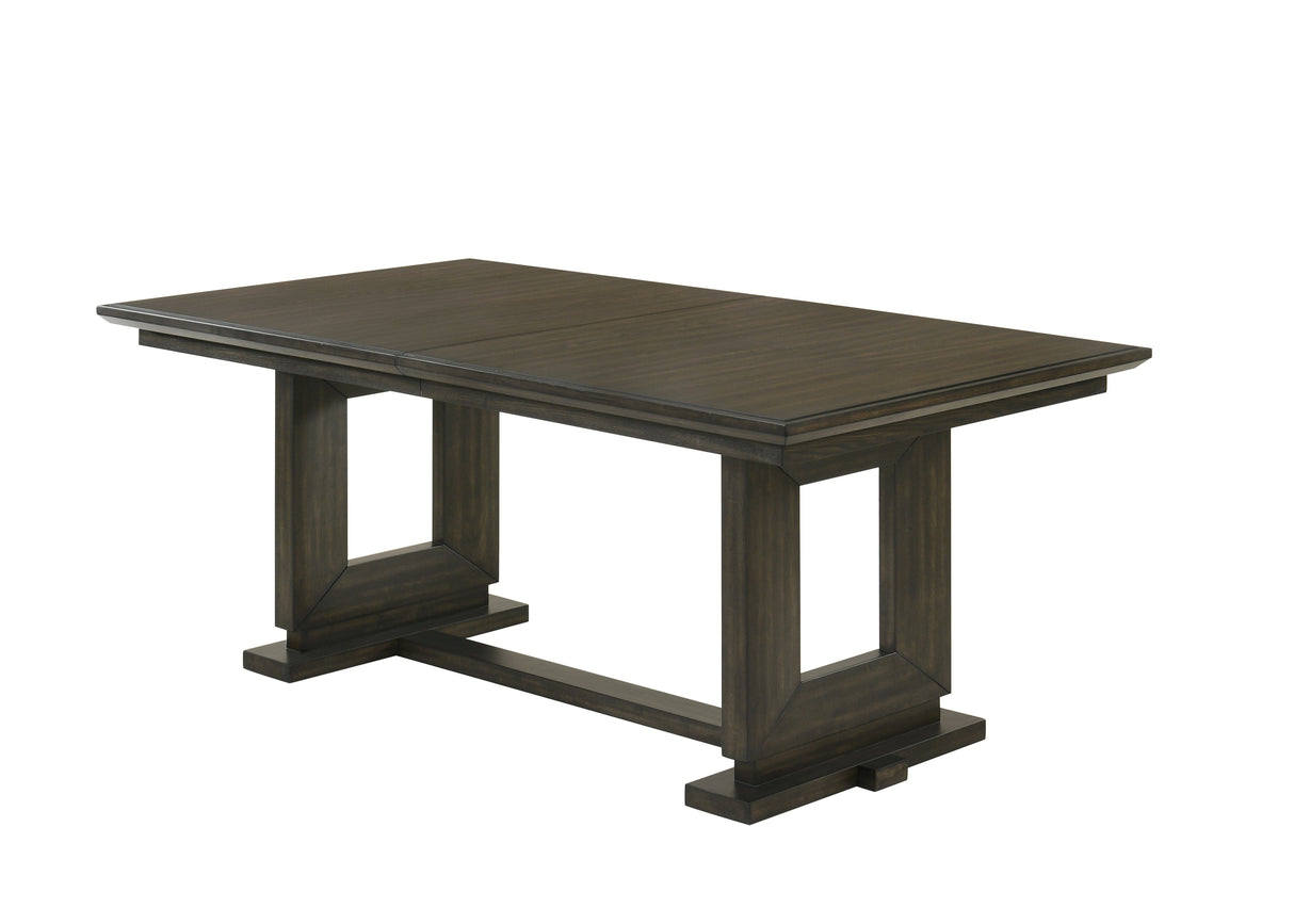 Herbert Espresso and Beige Extendable Dining Set by Crown Mark at Eve Furniture