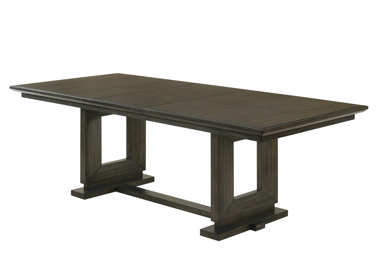 Herbert Espresso and Beige Extendable Dining Set by Crown Mark at Eve Furniture