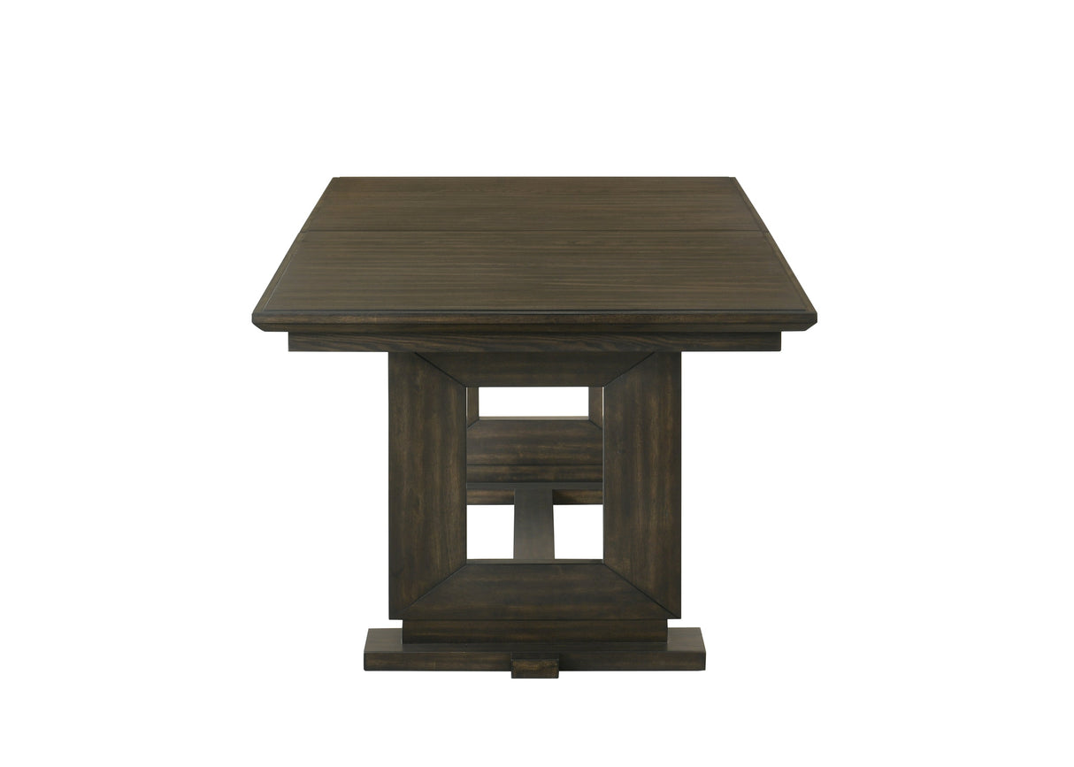 Herbert Espresso and Beige Extendable Dining Set by Crown Mark at Eve Furniture