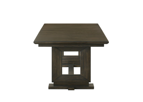 Herbert Espresso and Beige Extendable Dining Set by Crown Mark at Eve Furniture