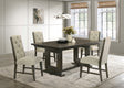 Herbert Espresso and Beige Extendable Dining Set by Crown Mark at Eve Furniture