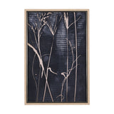 Herbes Hautes Indigo I by Mercana Studio a Hand Embellished Textured Framed Art Print by Mercana at Eve Furniture