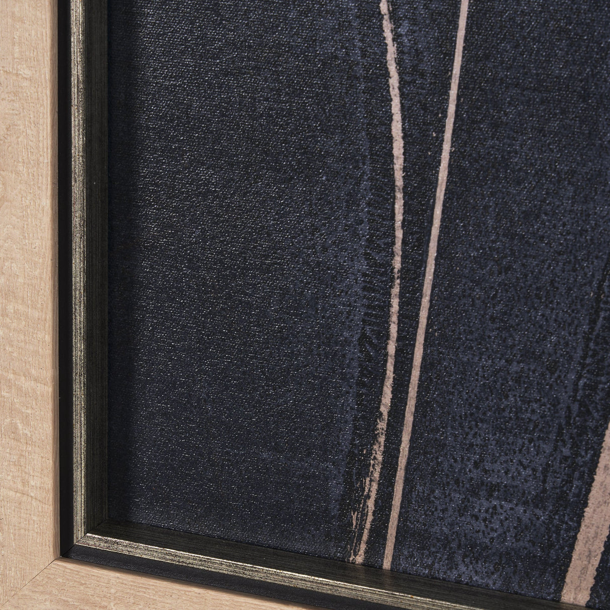 Herbes Hautes Indigo II by Mercana Studio a Hand Embellished Textured Framed Art Print by Mercana at Eve Furniture