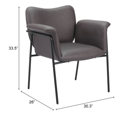 Heritage Brown Dining Chair by Zuomod at Eve Furniture