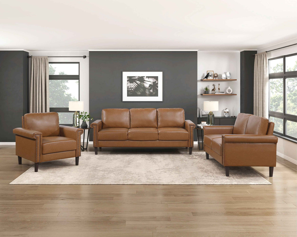 Heritage Brown Living Room Set by Homelegance at Eve Furniture