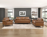 Heritage Brown Loveseat by Homelegance at Eve Furniture