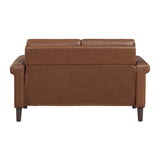 Heritage Chocolate 2-Piece Living Room Set by Homelegance at Eve Furniture