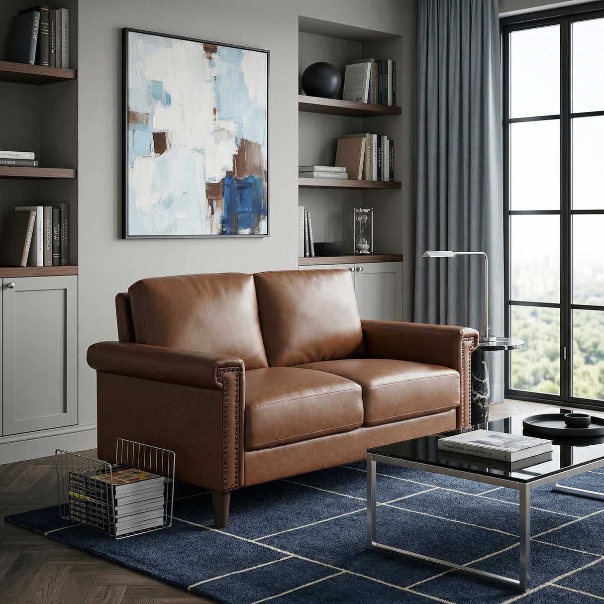 Heritage Chocolate Loveseat by Homelegance at Eve Furniture