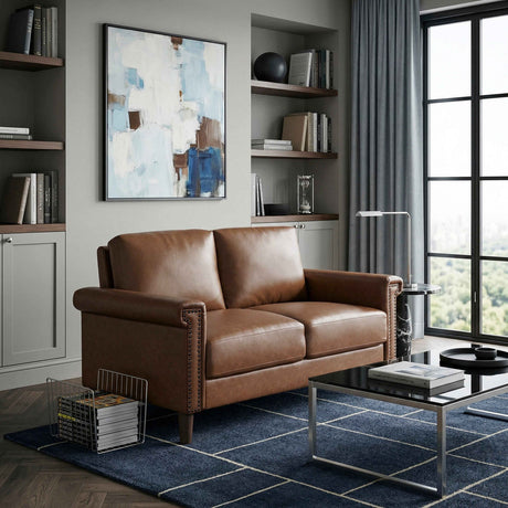 Heritage Chocolate Loveseat by Homelegance at Eve Furniture