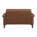 Heritage Chocolate Loveseat by Homelegance at Eve Furniture