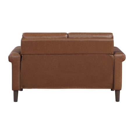Heritage Chocolate Loveseat by Homelegance at Eve Furniture