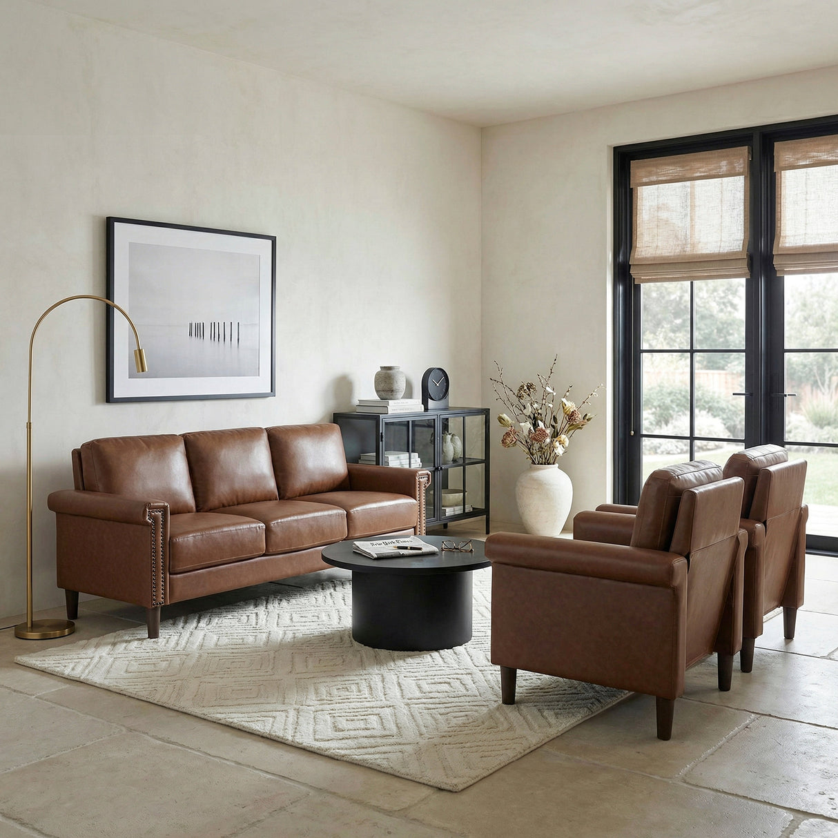 Heritage Chocolate Sofa by Homelegance at Eve Furniture