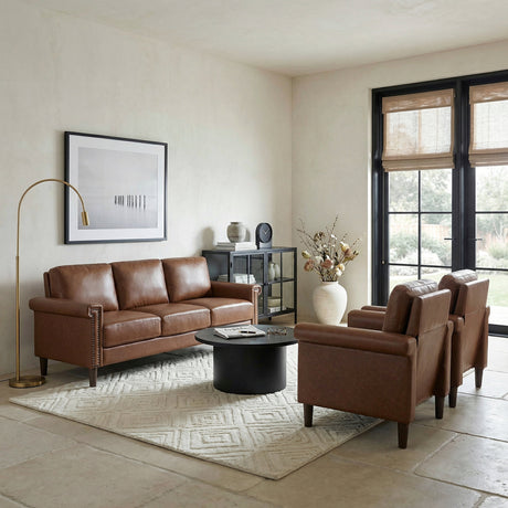 Heritage Chocolate Sofa by Homelegance at Eve Furniture