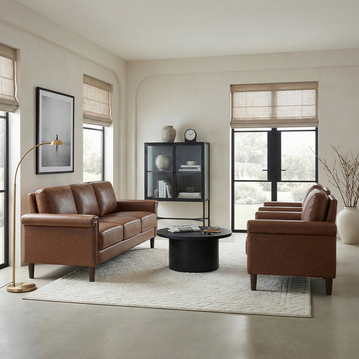 Heritage Chocolate Sofa by Homelegance at Eve Furniture