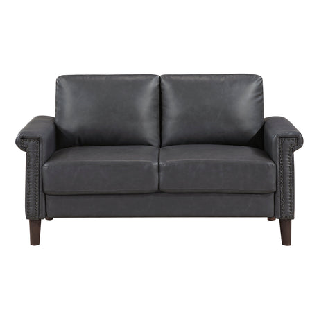 Heritage Dark Gray Loveseat by Homelegance at Eve Furniture